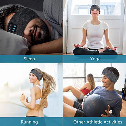 Bluetooth-Compatible Earphones Sports Sleeping Headband Elastic Wireless Headphones Music Eye Mask Wireless Eye Headset Headband